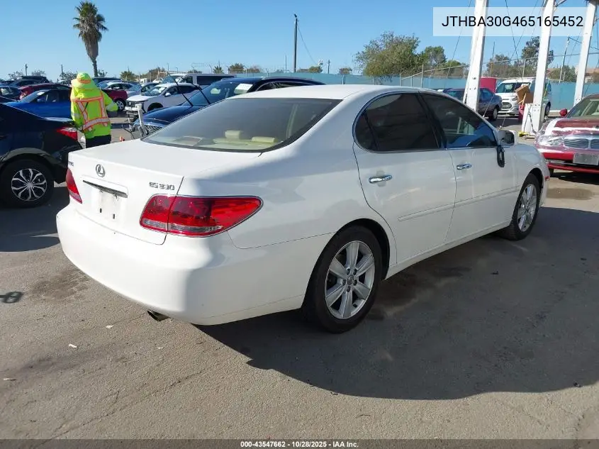 JTHBA30G465165452 2006 Lexus Es 330