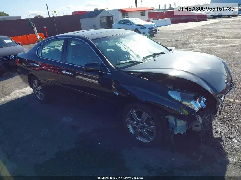 JTHBA30G965151787 2006 Lexus Es 330