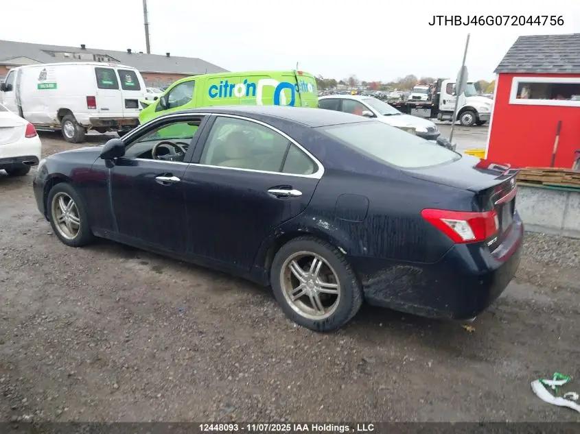 JTHBJ46G072044756 2007 Lexus Es 350 350