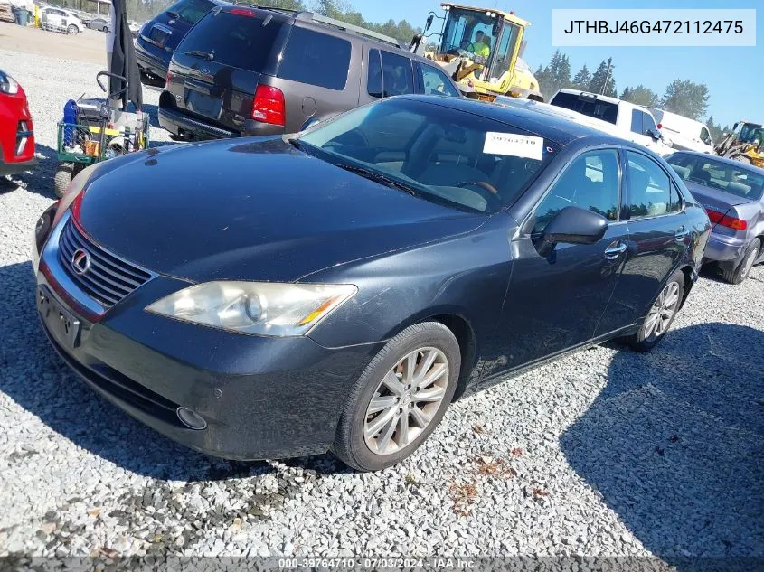 JTHBJ46G472112475 2007 Lexus Es 350