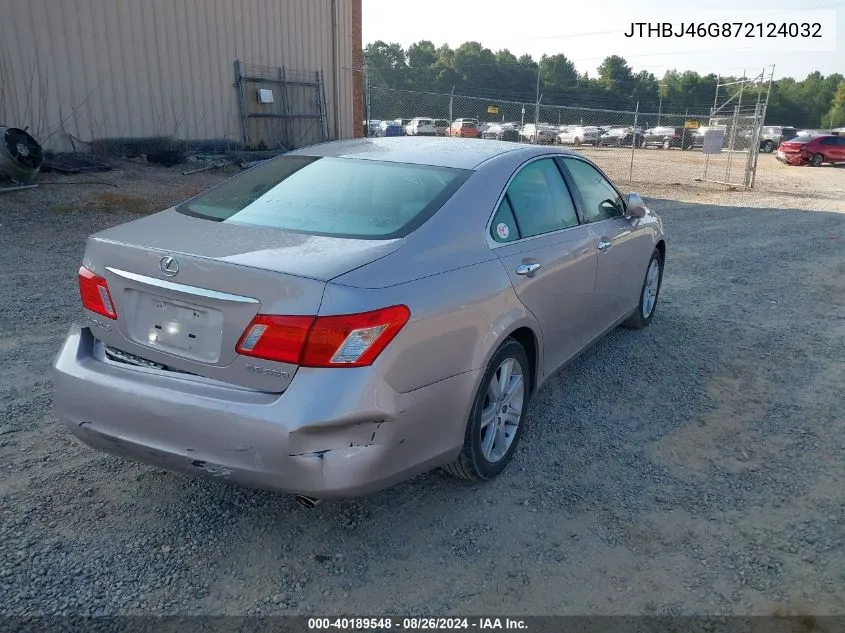 JTHBJ46G872124032 2007 Lexus Es 350