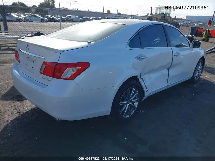 JTHBJ46G772109361 2007 Lexus Es 350