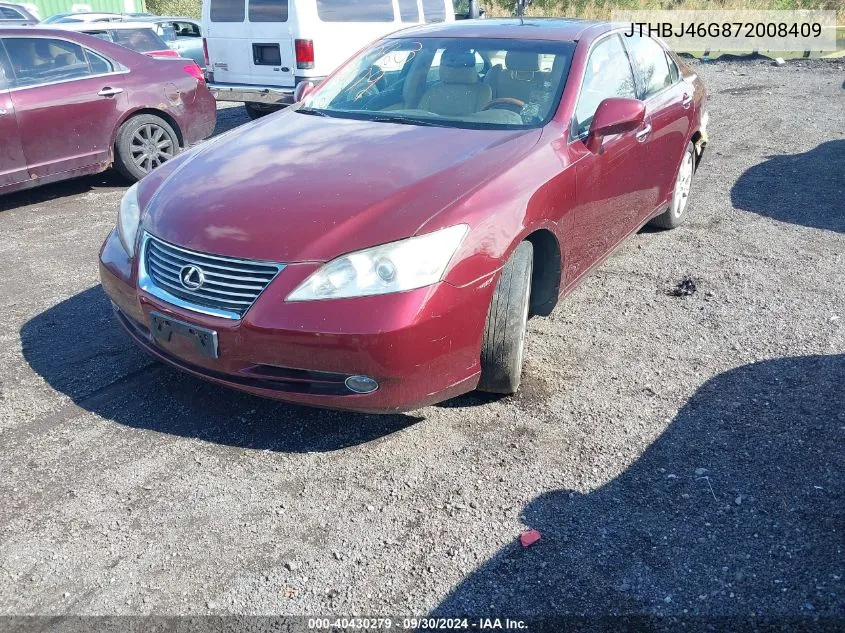 JTHBJ46G872008409 2007 Lexus Es 350