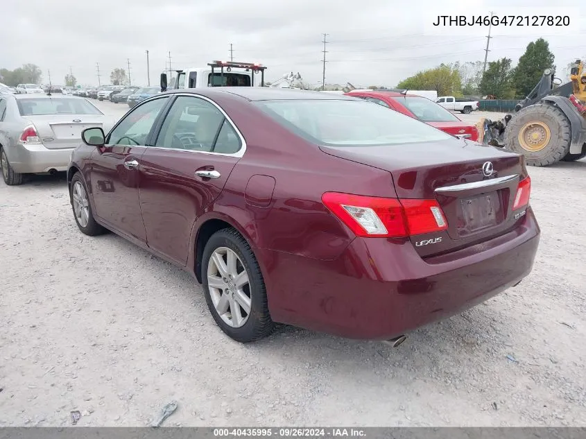 JTHBJ46G472127820 2007 Lexus Es 350