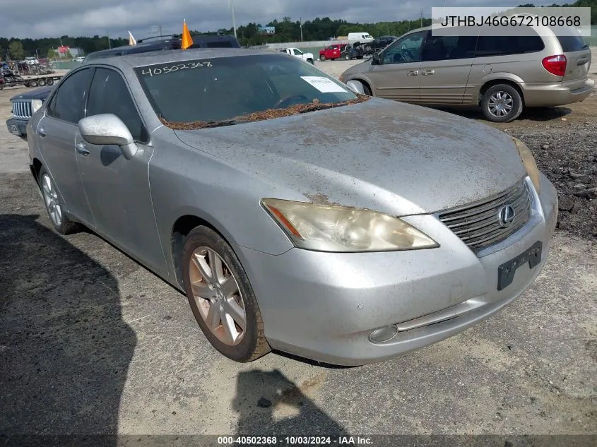 JTHBJ46G672108668 2007 Lexus Es 350