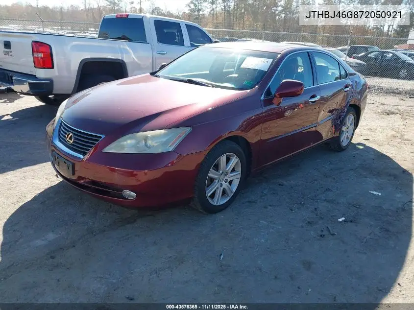 JTHBJ46G872050921 2007 Lexus Es 350