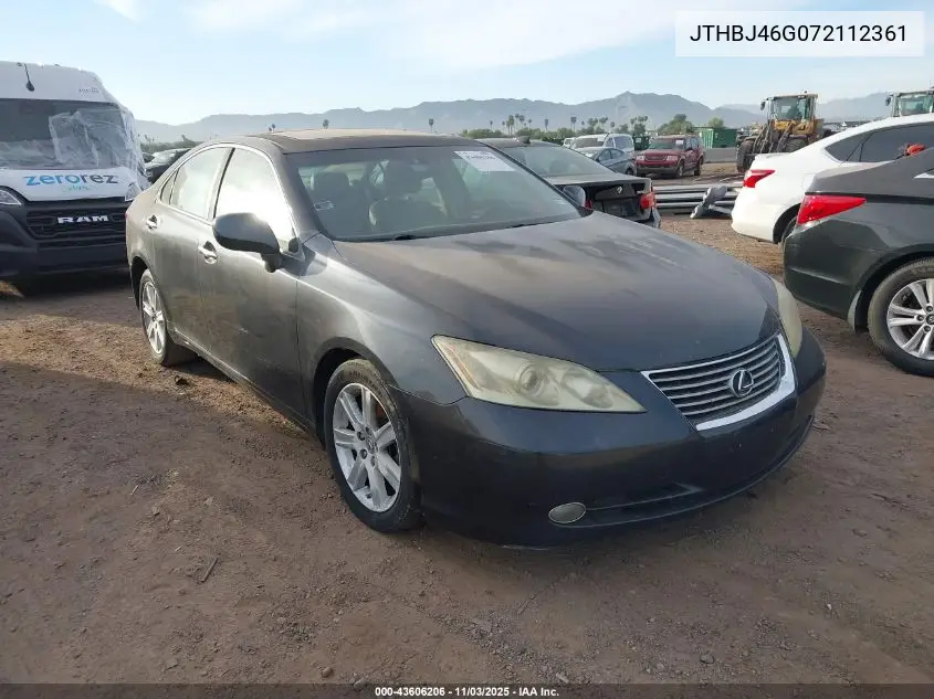 JTHBJ46G072112361 2007 Lexus Es 350