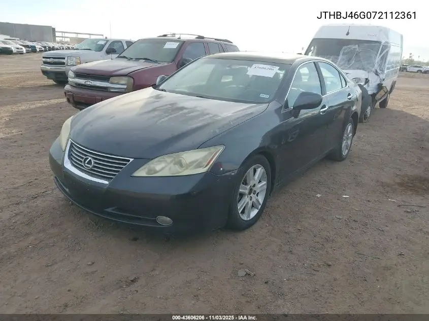JTHBJ46G072112361 2007 Lexus Es 350
