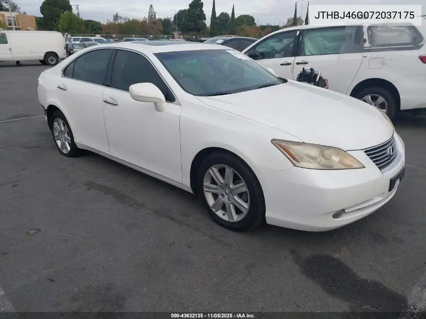 JTHBJ46G072037175 2007 Lexus Es 350