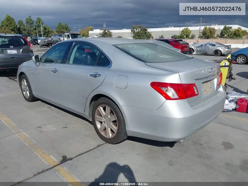 JTHBJ46G572022476 2007 Lexus Es 350