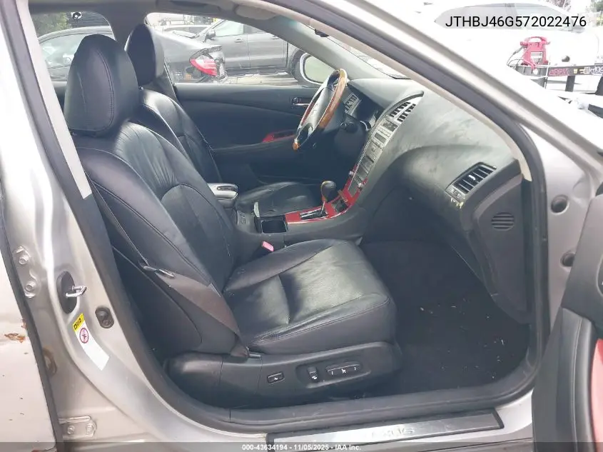 JTHBJ46G572022476 2007 Lexus Es 350