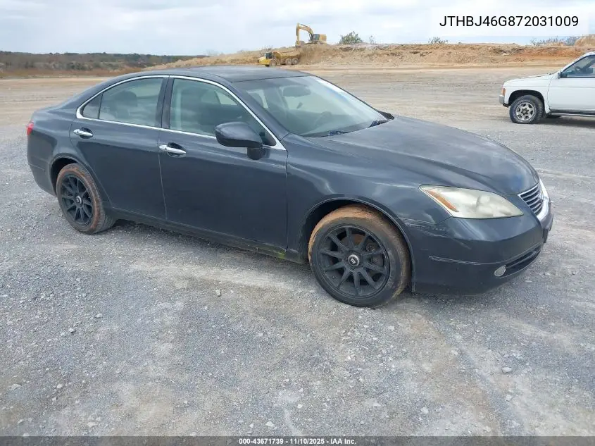 JTHBJ46G872031009 2007 Lexus Es 350