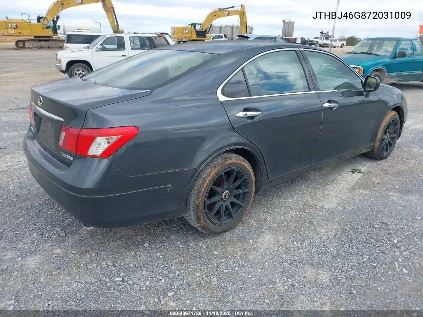 JTHBJ46G872031009 2007 Lexus Es 350