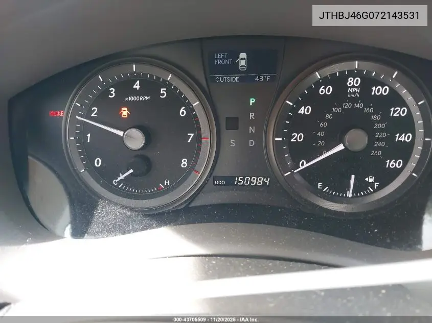 JTHBJ46G072143531 2007 Lexus Es 350