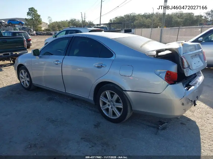 JTHBJ46G472027166 2007 Lexus Es 350
