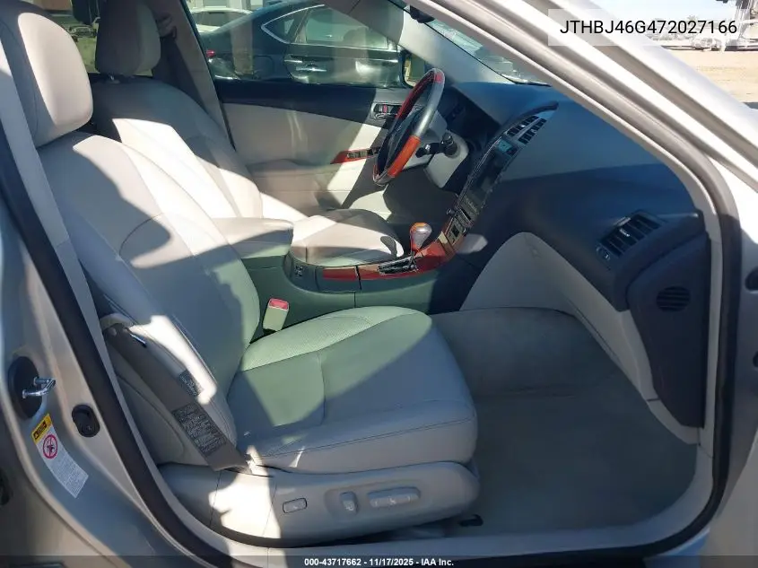 JTHBJ46G472027166 2007 Lexus Es 350