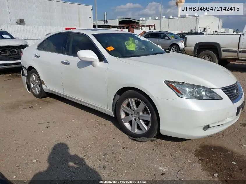 JTHBJ46G472142415 2007 Lexus Es 350