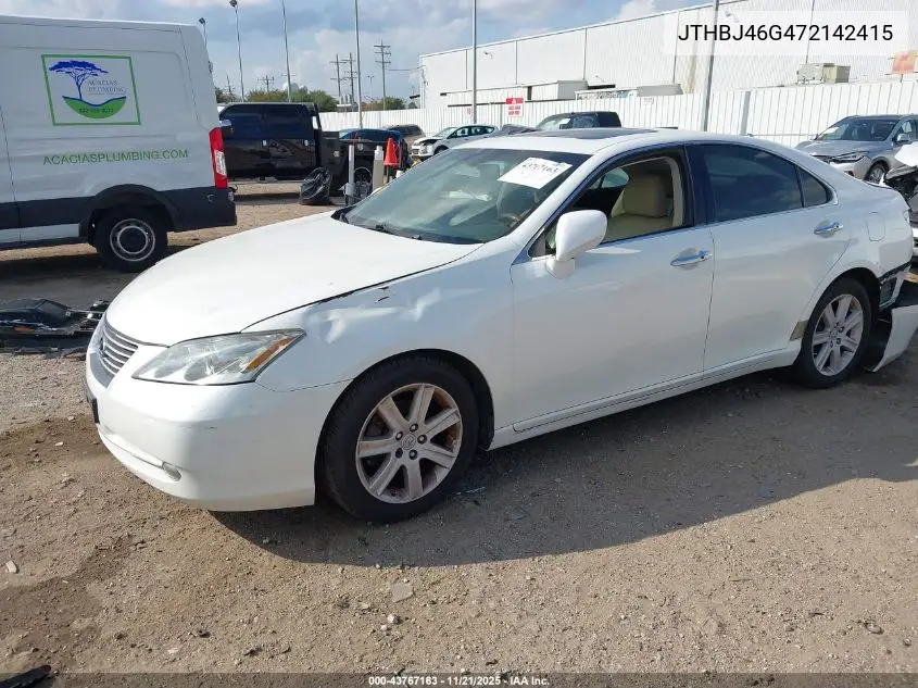 JTHBJ46G472142415 2007 Lexus Es 350