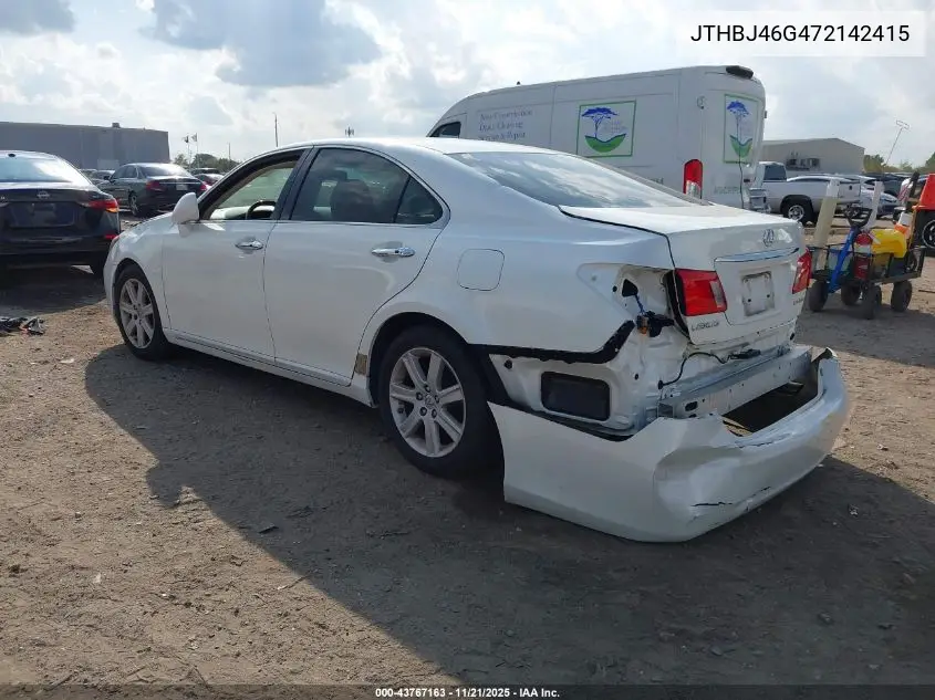 JTHBJ46G472142415 2007 Lexus Es 350