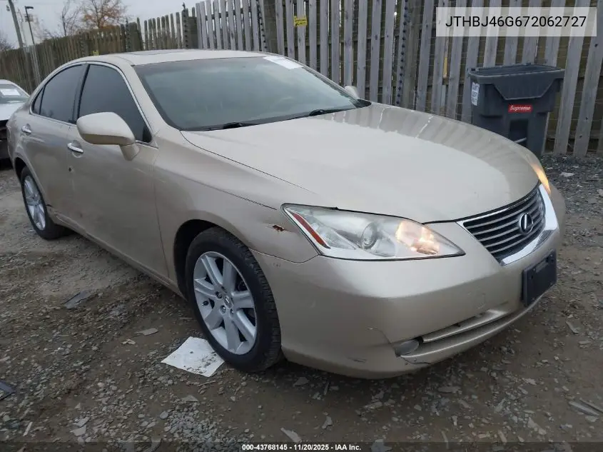 JTHBJ46G672062727 2007 Lexus Es 350