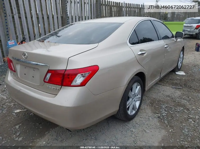 JTHBJ46G672062727 2007 Lexus Es 350