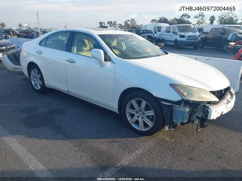 JTHBJ46G972004465 2007 Lexus Es 350