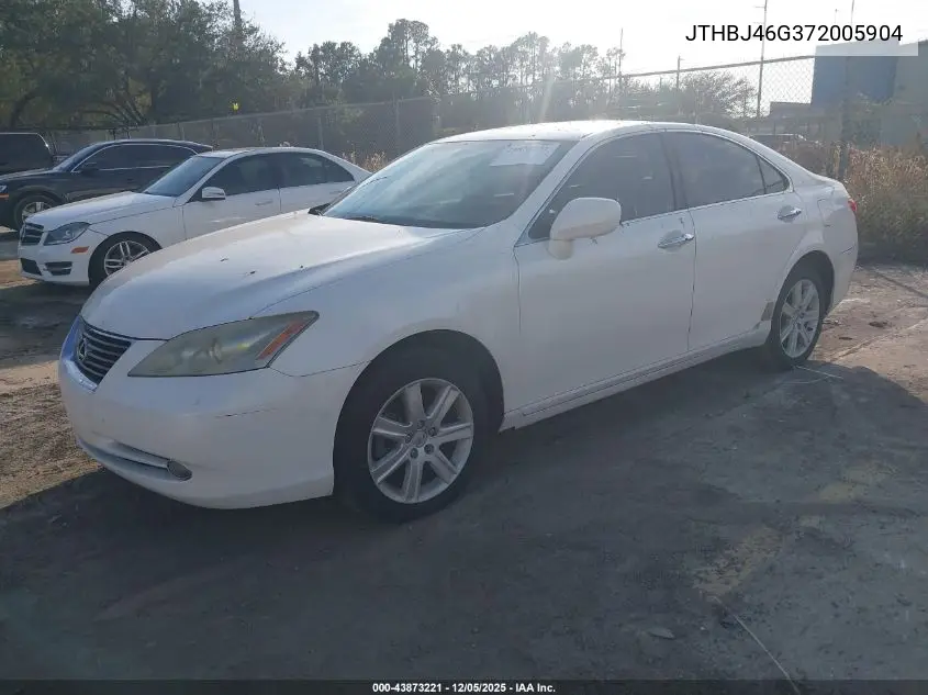 JTHBJ46G372005904 2007 Lexus Es 350