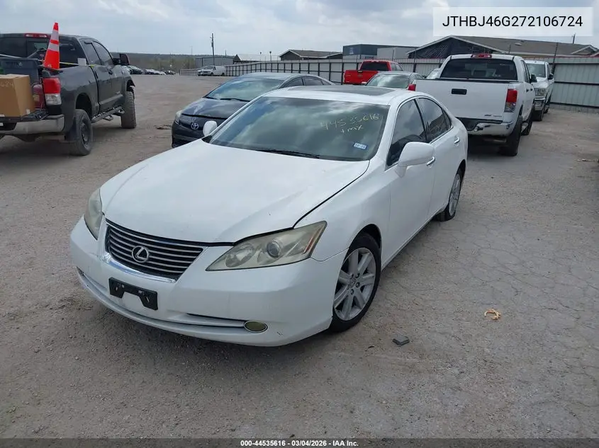 JTHBJ46G272106724 2007 Lexus Es 350