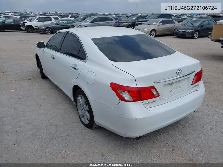 JTHBJ46G272106724 2007 Lexus Es 350