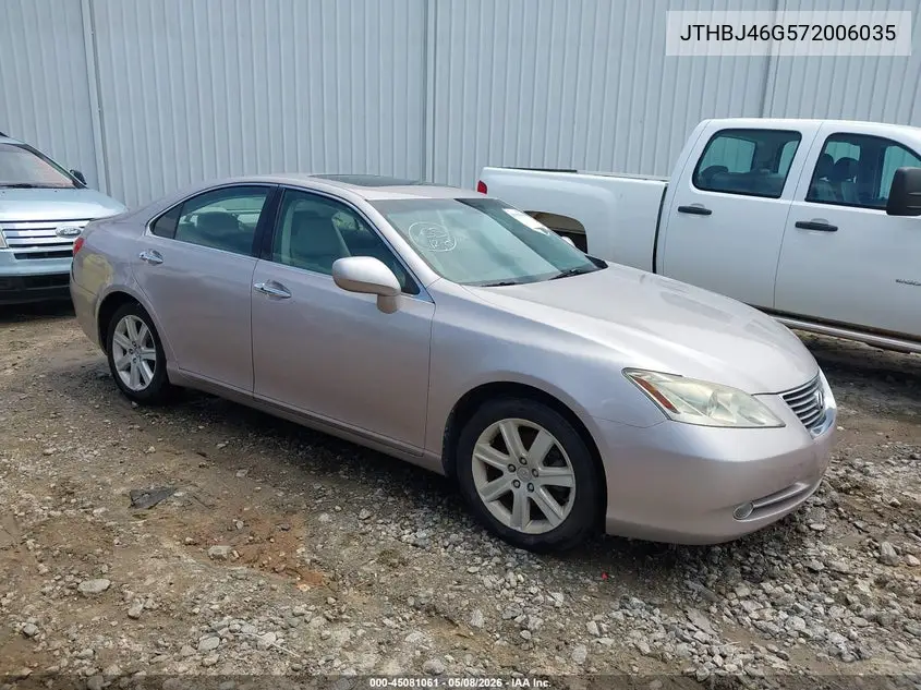 JTHBJ46G572006035 2007 Lexus Es 350