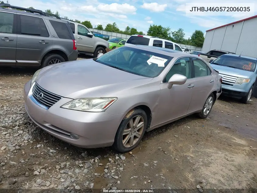 JTHBJ46G572006035 2007 Lexus Es 350