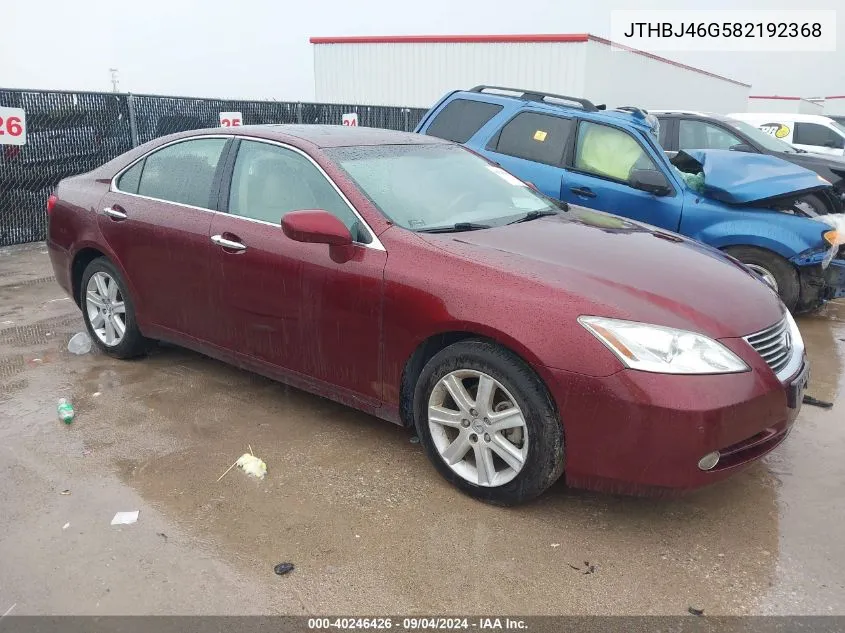 JTHBJ46G582192368 2008 Lexus Es 350 350