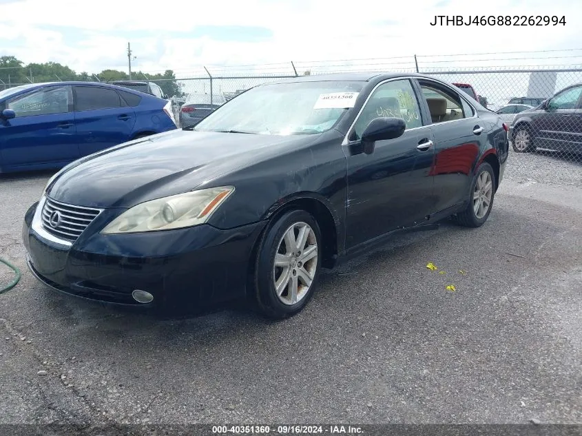 JTHBJ46G882262994 2008 Lexus Es 350