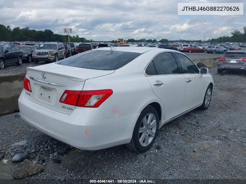 JTHBJ46G882270626 2008 Lexus Es 350