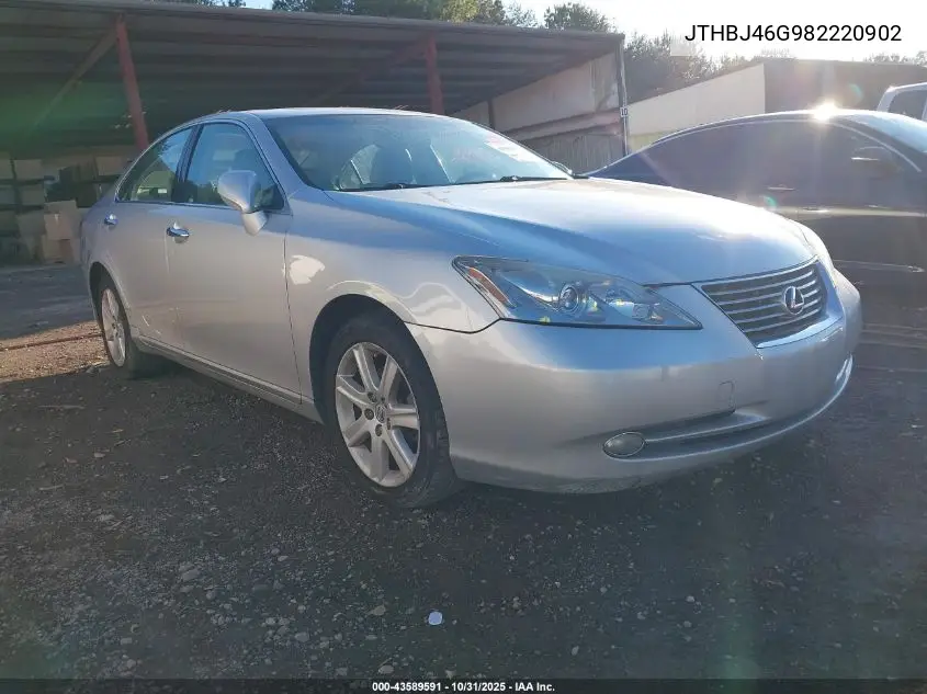 JTHBJ46G982220902 2008 Lexus Es 350