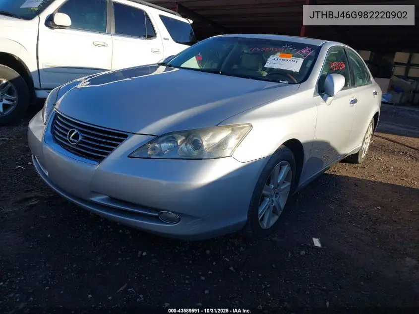 JTHBJ46G982220902 2008 Lexus Es 350