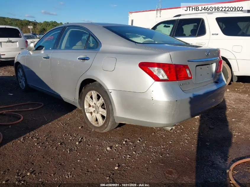 JTHBJ46G982220902 2008 Lexus Es 350