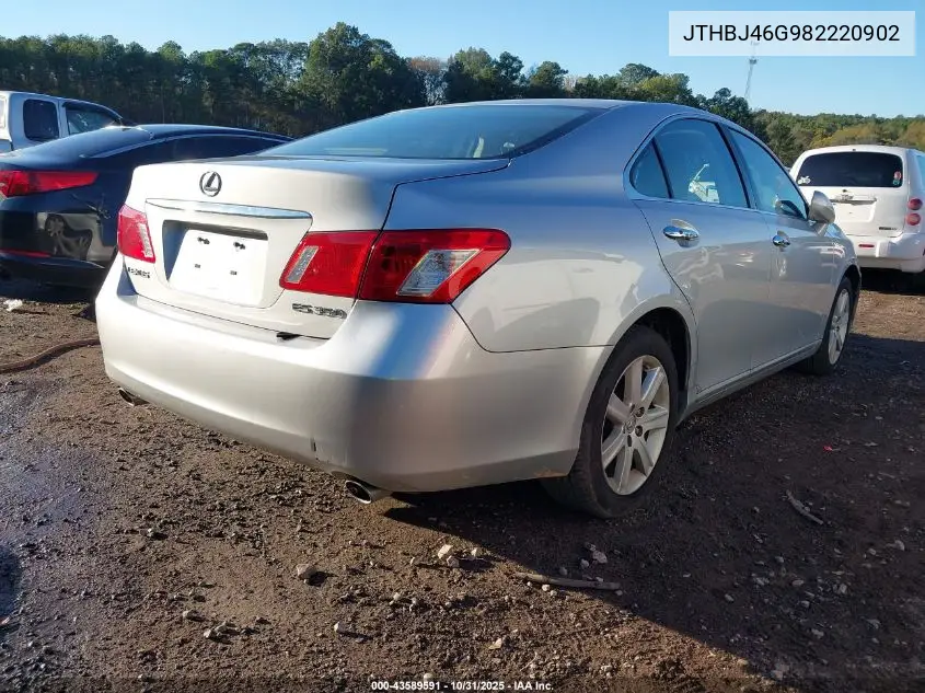 JTHBJ46G982220902 2008 Lexus Es 350