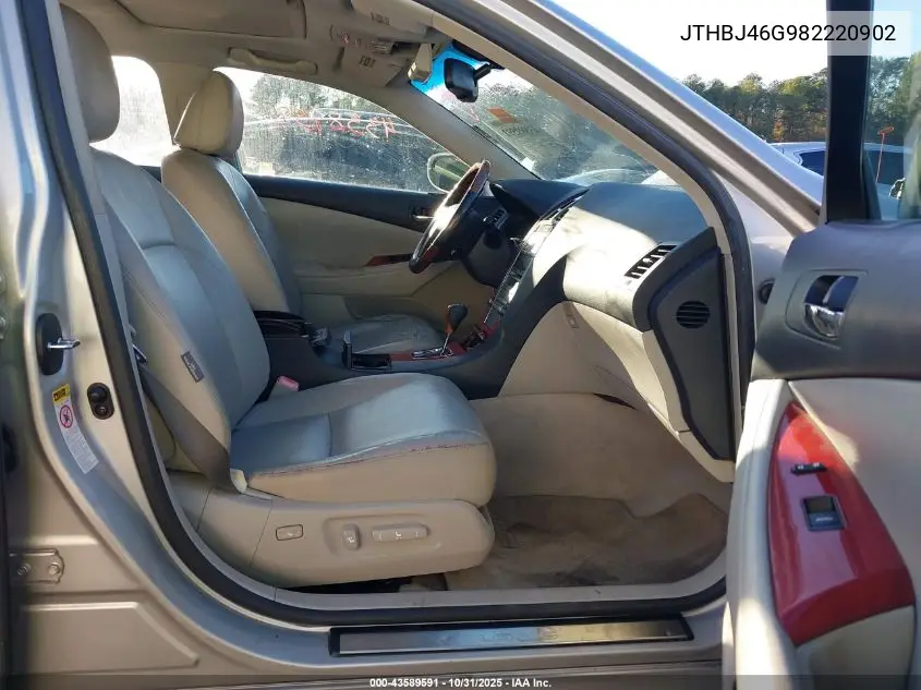 JTHBJ46G982220902 2008 Lexus Es 350