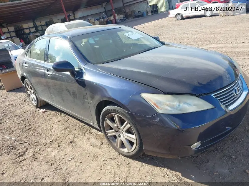 JTHBJ46G782202947 2008 Lexus Es 350