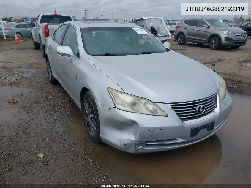 JTHBJ46G882193319 2008 Lexus Es 350