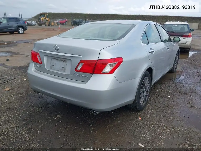 JTHBJ46G882193319 2008 Lexus Es 350