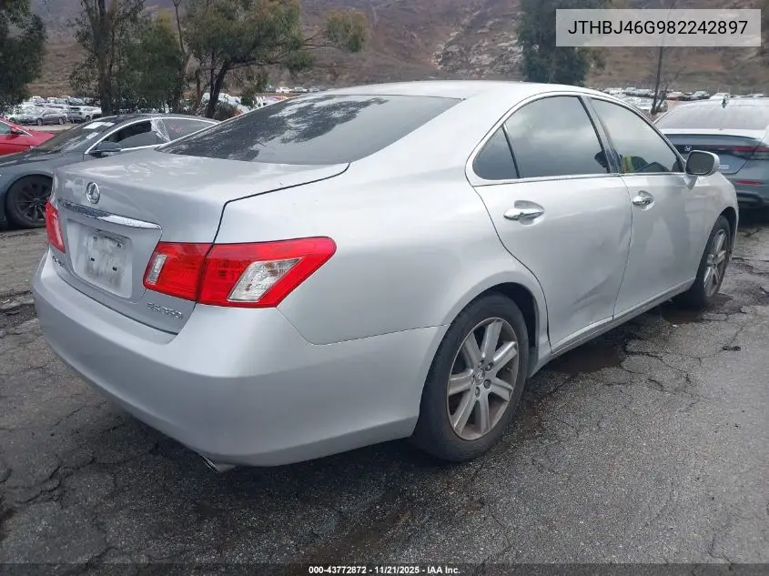 JTHBJ46G982242897 2008 Lexus Es 350