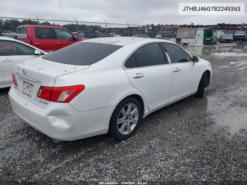 JTHBJ46G782249363 2008 Lexus Es 350