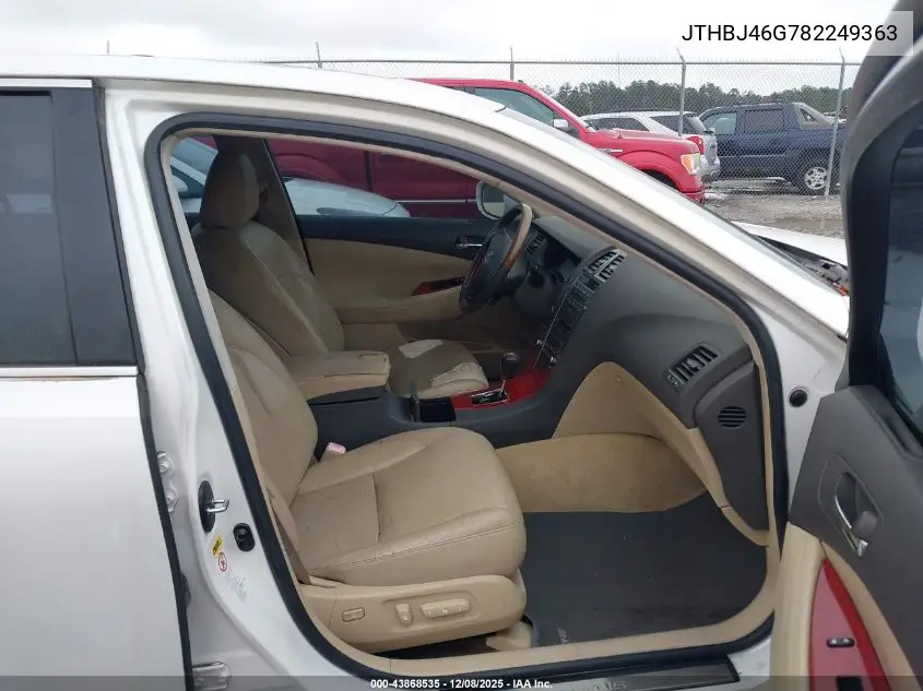 JTHBJ46G782249363 2008 Lexus Es 350