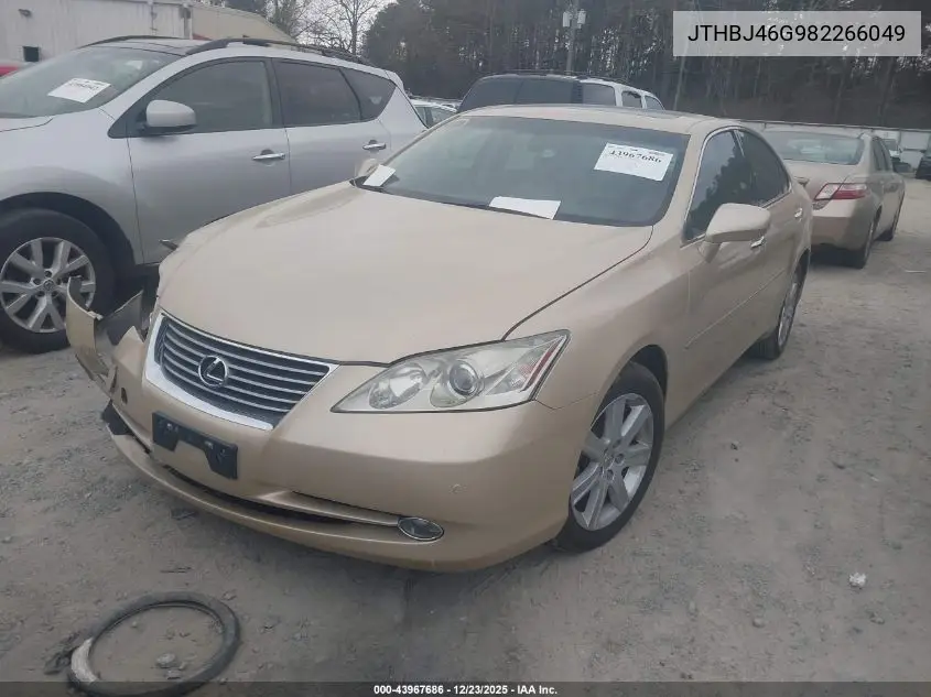 JTHBJ46G982266049 2008 Lexus Es 350