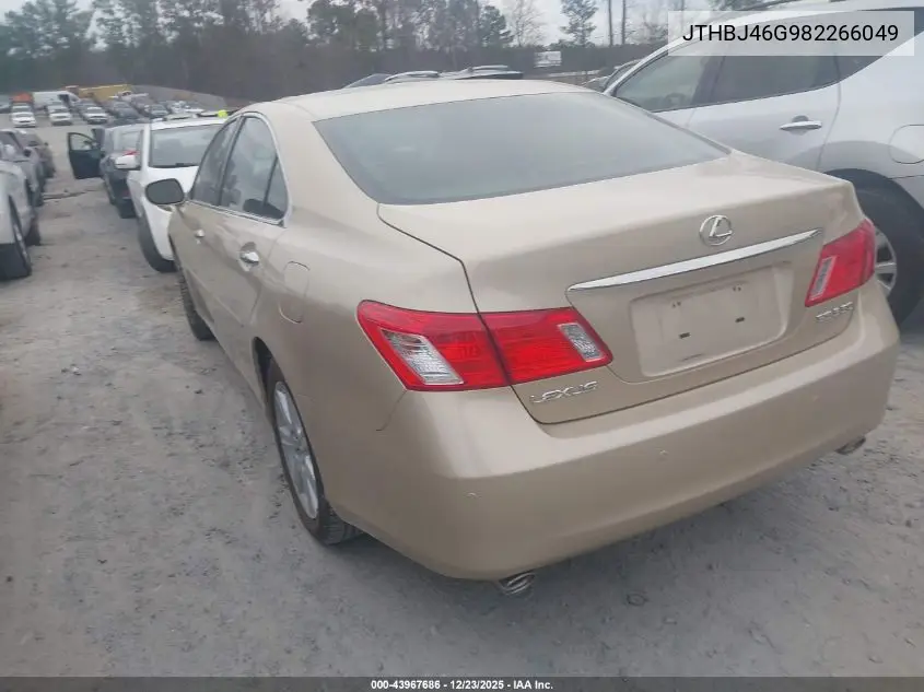 JTHBJ46G982266049 2008 Lexus Es 350