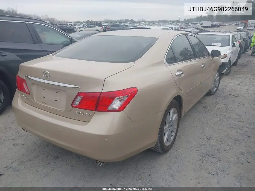 JTHBJ46G982266049 2008 Lexus Es 350