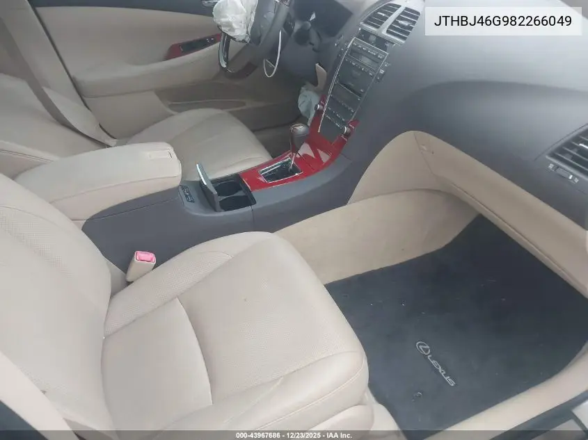 JTHBJ46G982266049 2008 Lexus Es 350