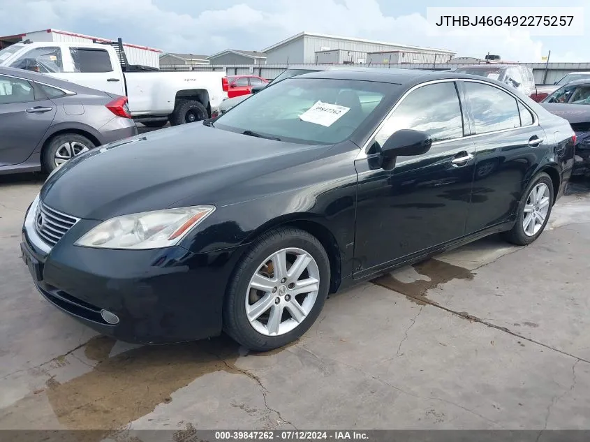 JTHBJ46G492275257 2009 Lexus Es 350